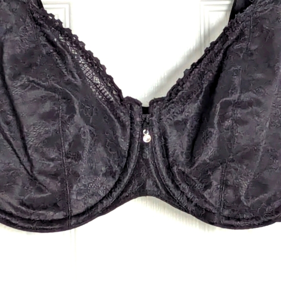 Bali (36D) Black Lace Underwire Bra - Picture 6 of 14